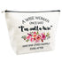 Retirement Gifts for Women, Funny Makeup Bag for Best Friends, Wife, Mom, Grandma, Coworkers, Retirees, Birthday