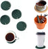 Cactus Coasters Set of 6 Pieces, Funny Coasters with Flowerpot Holder for Home Office Bar Decor