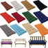FLYSWUP 47.2x19.6) Indoor/Outdoor Bench Cushion, Garden Loveseat Cushion, Swing Seat Cushion,Thicken Patio Bench Soft