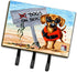 Caroline's Treasures AMB1341TH68 The Dog Beach Dachshund Leash or Key Holder - Wall Hooks, Key Hooks Holder, Coat Rack