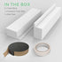 2 Pack Window Air Conditioner Foam Block, U-Shaped Insulation Foam Block for Indoor AC Unit, White
