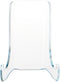 Plymor Clear Acrylic Small Flat Back Easel, 3" H x 2.5" W x 2" D with Shallow Support Ledges
