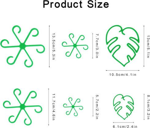 6PCS Plant Stem Supports for Indoor Plants, Reusable Monstera Plant Support, Plant Propagation Buddy, Sturdy Houseplant