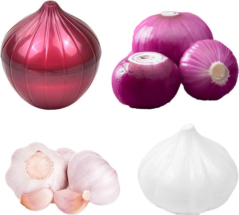 LICHMA 5pcs (5pcs) Plastic Vegetable Storage Box Lemon Onion Tomato Green Pepper and Garlic Insurance Container Fruit