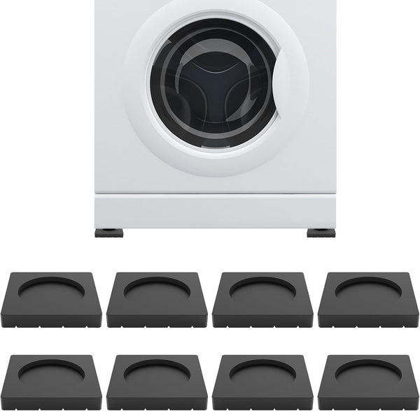 SEISSO Anti Vibration Pads for Washing Machine, 8 PCS Noise Dampening Pads for Anti Skid and Anti Shake
