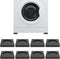 SEISSO Anti Vibration Pads for Washing Machine, 8 PCS Noise Dampening Pads for Anti Skid and Anti Shake