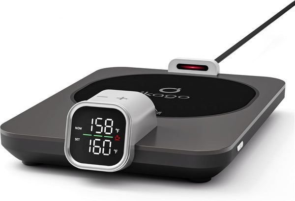 Coffee Mug Warmer for Desk, Accurate 1 Temperature Control with Real-Time Display,