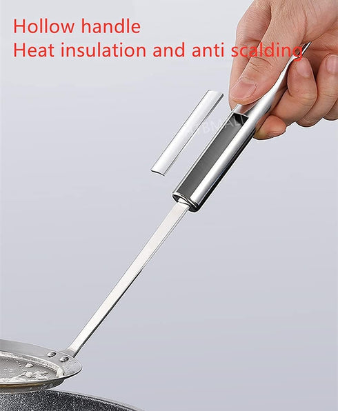 Skimmer Spoon - Stainless Steel Spider Strainer for Cooking, Frying, Skimming Grease, Foam, and Gravy