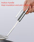 Skimmer Spoon - Stainless Steel Spider Strainer for Cooking, Frying, Skimming Grease, Foam, and Gravy