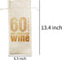 LONLONBANG Funny 60th Birthday Gift Wine Bags, Funny Personalized Bday Gift Ideas for Women Men Mom Dad Boss Co-worker Friend, 60th Birthday Party Decorations, Cotton Burlap Drawstring Wine Bag