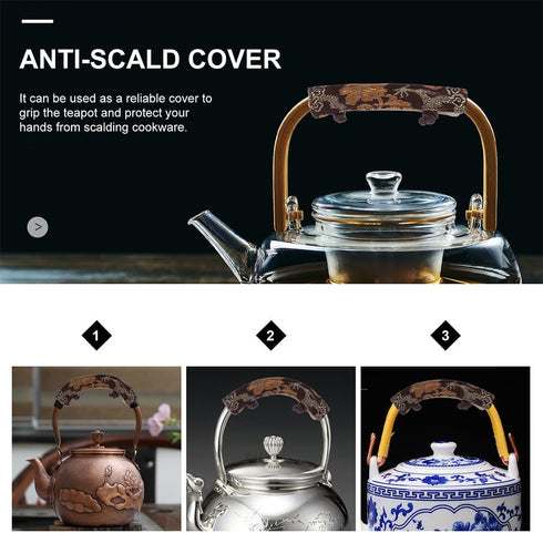 Insulated Teapot Handle Gloves - 2pcs Cookware Handle Protector for Tea Kettle Grip