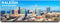 Raleigh Panoramic Fridge Magnet, North Carolina Travel Souvenir
