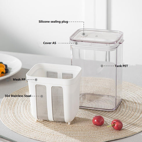 FindXeink 2Packs Strainer1.9QT*2/0.475GAL*2 0.9QT*2/0.23GAL*2 SeparationTotal1.9QT*2) Yogurt Total & Filter, Yogurt