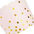 Sparkle and Bash 50 Pack Pink and Gold Cupcake Wrappers, Paper Baking Cups, Muffin Liners for Baby Shower