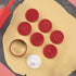 6PCS Silicone Cookie Stamp Press Cookie Cutter for DIY Christmas and Daily Baking