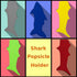 Mermaid and Shark Ice Pop Sleeves Popsicle Holder Bags Freezer Reusable Covers 10 Pc.