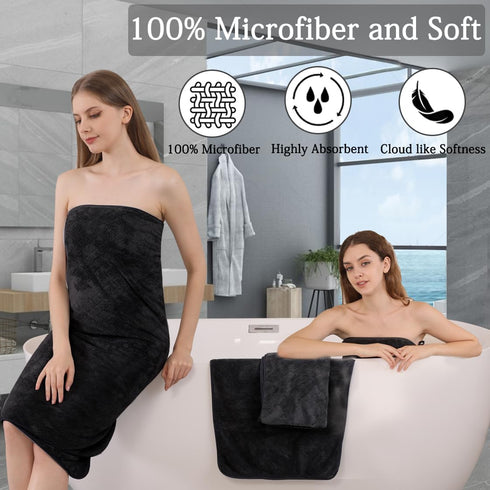 Set 12 (4 Towels,4 Towels,4 100% Pack Luxury Bath Towels - Piece Large Bath Hand Washcloths), Microfiber,Extra