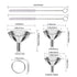Metal Stainless Steel Funnel Set of 3, Large Medium Small Food Grade Mini Funnels for Kitchen Use with 2 Brushes YLYL