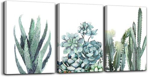 Canvas Wall Art for Living Room, Bathroom, Bedroom, Kitchen, 12" X 16" 3 Pieces Modern Framed Decorations