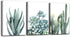 Canvas Wall Art for Living Room, Bathroom, Bedroom, Kitchen, 12" X 16" 3 Pieces Modern Framed Decorations