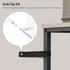 HOOBRO 2-Tier Over The Toilet Storage Organizer Shelf, Bathroom with Toilet Paper Holder and Hooks, Greige and Black