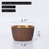 Party Hippo Disposable Foil Muffin Liners, Gold Aluminum Cupcake Holders, 50 pcs Little Baking Cups (Coffee), 3.5 Oz