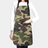 Green Camo Waterproof Apron With 2 Pockets Amy Camouflage Kitchen Chef Aprons Bibs For Grooming Cooking Baking Painting Gardening