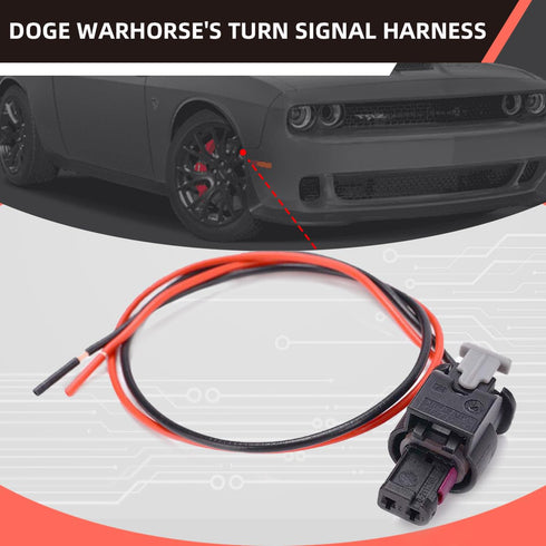 4 Pack Higher Quality Side Marker Pigtail Connector Harness Compatible with Dodge Charger 2015-2022