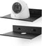 Small Metal Shelves for Wall, Self-Adhesive Floating Corner Shelves with Cable Clip,