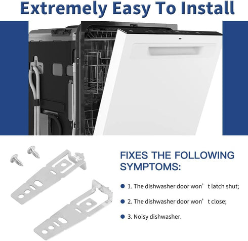 4 Pack WD01X27759 Dishwasher Mounting Bracket with Screws, Replacement Part for GE Hotpoint Dishwasher