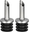uxcell Stainless Steel Bottle Pourers, 2Pcs Olive Oil Spout, Wine Pourers Liquor