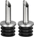 uxcell Stainless Steel Bottle Pourers, 2Pcs Olive Oil Spout, Wine Pourers Liquor
