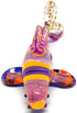Japan Carp Koi Fish Miniature Figurines - Hand Blown Glass Art Collectible Decor (Purple Orange)