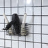 YCOCO Hair Dryer Holder, Wall Mount Metal Wire Organizer for Hair Care Styling Tools, Black