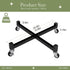 2 Pack 12" 8-12 Inch (12 INCH) Plant Caddy with Wheels, Heavy Duty Metal Rolling Plant Dolly, Plant Stand with Lockable