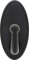 HIGH & MIGHTY Decorative Metal Hook, Easy Tool-Free Dry Wall Installation, Oval, Holds up to 25lb, Bronze