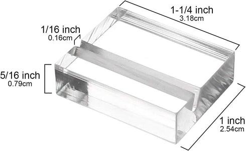OnFireGuy 24pcs Acrylic Place Card Holder Display Stands for Wedding Place Cards, Table Numbers