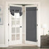 Flamingo P Tricia Blackout Curtain for French Door, Thermal Insulated Room Darkening Panel, 26 x 68 Inches, Deep Gray