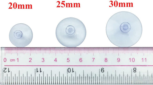 100Pcs Small Clear Suction Cups for Glass, Anti-Slip Pads for Windows, Table Tops, Home Organization