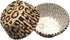 Standard Leopard Animal Print Cupcake Liners, 100 Count Wild One Toppers, Leopard Baking Cups