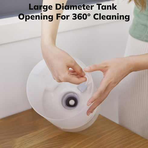2.5L 24 24db YOGIN Humidifiers for Bedroom Large room,Top fill Ultrasonic cool mist Humidifiers for Baby Nursery