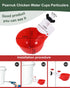 psarnuk Set, 8 4 Chicken Feeder & Chicken Waterer Cup Water Cups Feeders, Automatic DIY Poultry Feeding Watering Kit