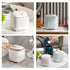 Mini Countertop Trash Can with 5 Rolls of Trash Bags, 0.5 Gallon Wastebasket with Press Type Lid for Bathroom, Coffee