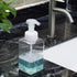 UUJOLY Foaming Soap Dispenser, 450ml (15oz) Refillable Pump Bottle for Liquid Soap, Shampoo, Body Wash (2 Pcs) Clear