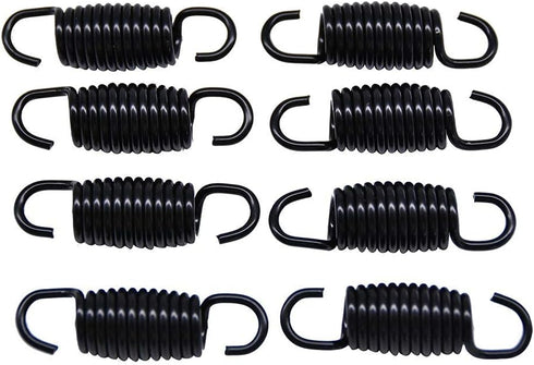 Yoogu (Pack of 8) 1-9/10 Inch Overall Length Tension Springs for Recliner Sofa Bed, Black (12 Turn)