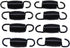 Yoogu (Pack of 8) 1-9/10 Inch Overall Length Tension Springs for Recliner Sofa Bed, Black (12 Turn)