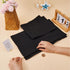 21~16x8~21" GORGECRAFT Directors Chair Covers Canvas Replacement Seat Cover Black Canvas Seat and Back Kit with Wood