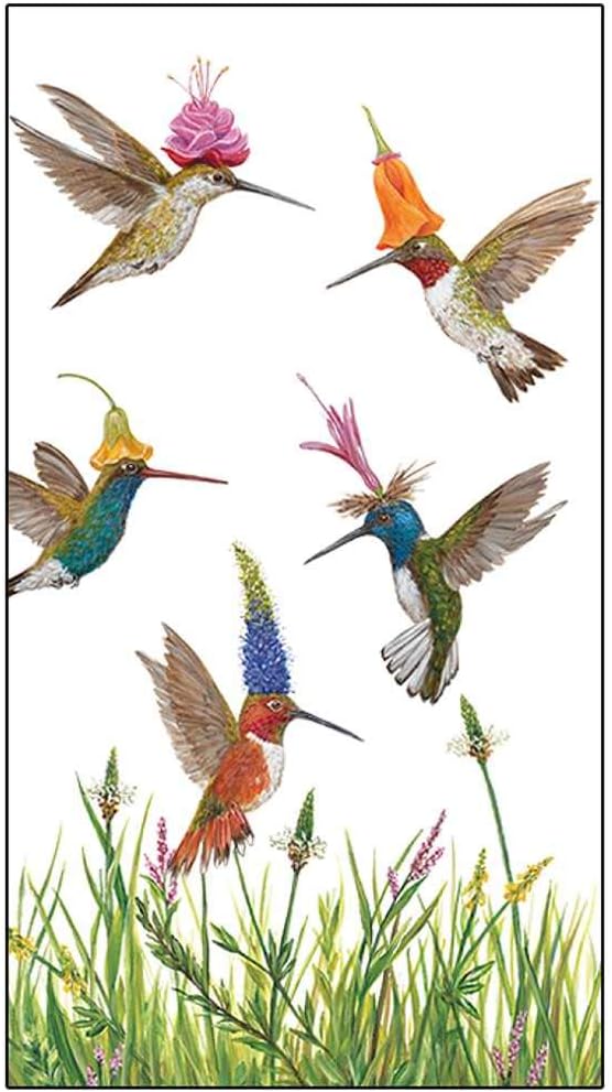 Paperproducts Design PPD Meadow Buzz Guest Towels/Paper Napkins, 5" x 8", Multicolor