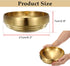 GUSHBIN 8.3" Counter Golden Key Bowl for Entryway Decorative Key Holder Round Fruit Dish Stainless Steel Catch All Bowl