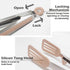 12" Kitchen Tongs for Cooking, Food Grade Serving Tongs Set of 3 with Silicone Tips, Pink